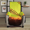 Fireball Softball Print Armchair Protector