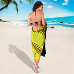 Fireball Softball Print Beach Sarong Wrap