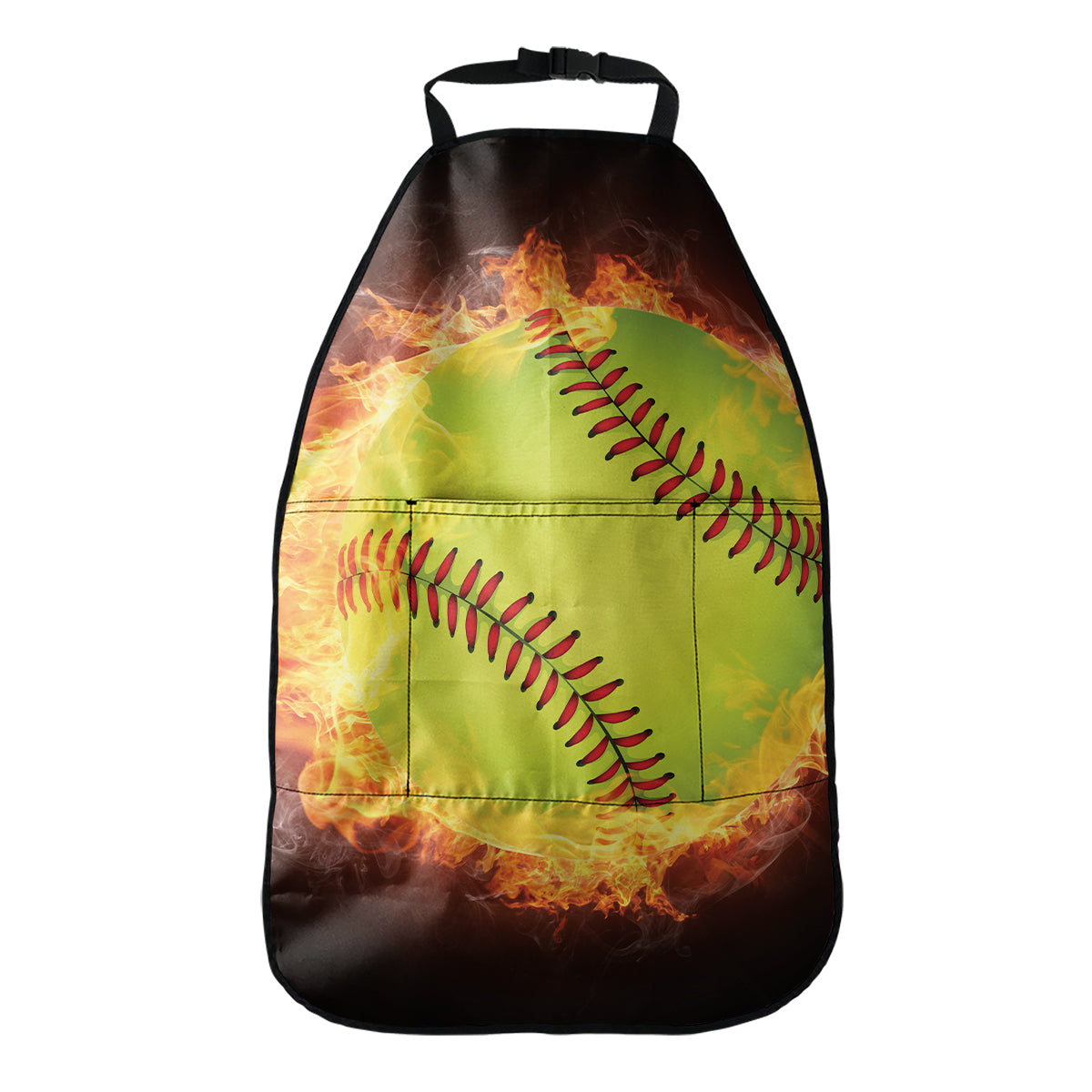 Fireball Softball Print Car Seat Organizers