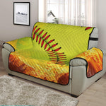 Fireball Softball Print Half Sofa Protector