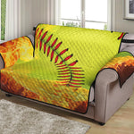 Fireball Softball Print Loveseat Protector