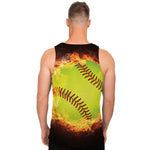 Fireball Softball Print Men's Tank Top