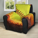 Fireball Softball Print Recliner Protector