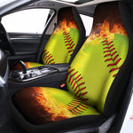 Fireball Softball Print Universal Fit Car Seat Covers