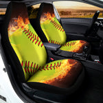Fireball Softball Print Universal Fit Car Seat Covers
