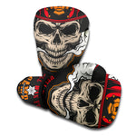 Firefighter Department Skull Print Boxing Gloves