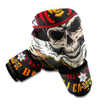 Firefighter Department Skull Print Boxing Gloves