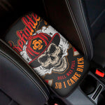 Firefighter Department Skull Print Car Center Console Cover