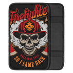 Firefighter Department Skull Print Car Center Console Cover