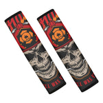 Firefighter Department Skull Print Car Seat Belt Covers