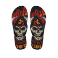 Firefighter Department Skull Print Flip Flops