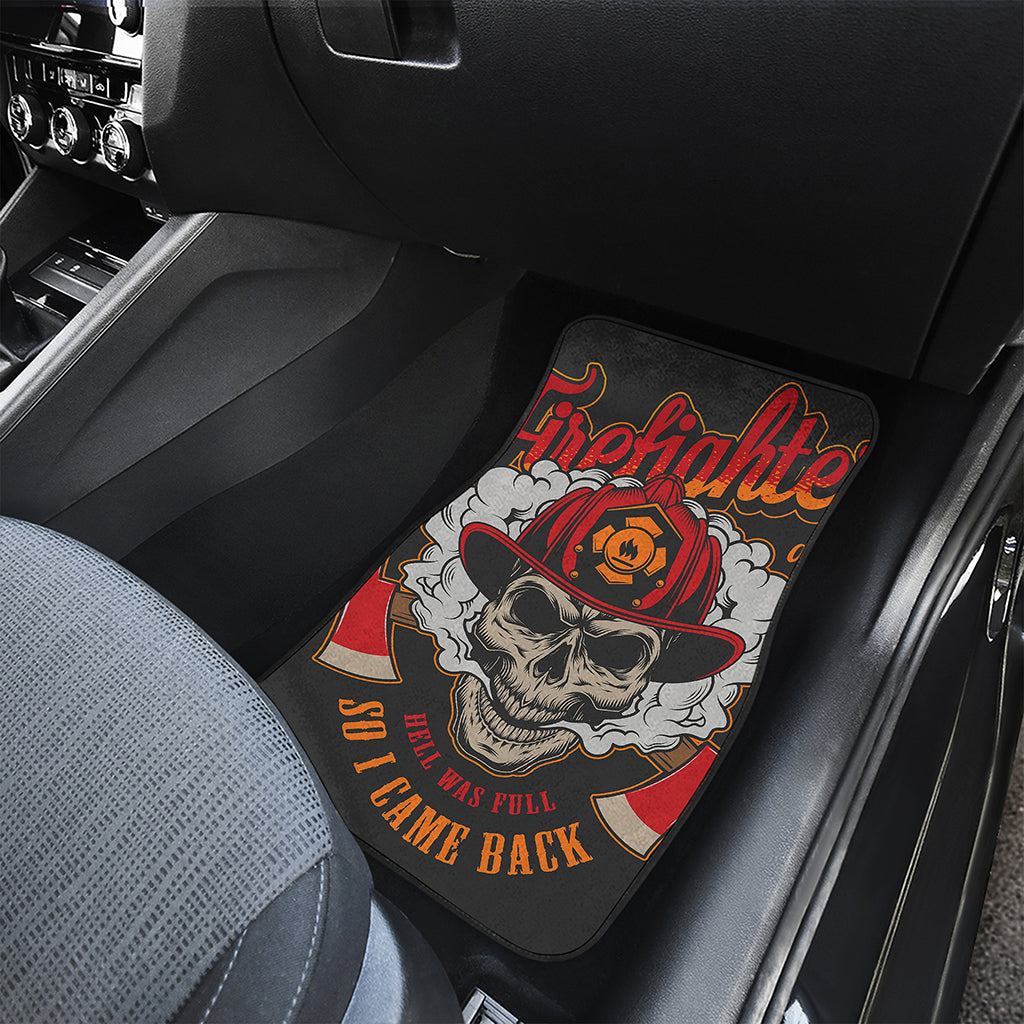 Firefighter Department Skull Print Front Car Floor Mats