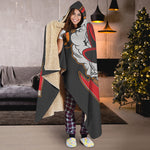 Firefighter Department Skull Print Hooded Blanket