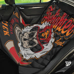 Firefighter Department Skull Print Pet Car Back Seat Cover