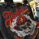 Firefighter Department Skull Print Pet Car Back Seat Cover