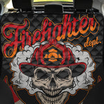 Firefighter Department Skull Print Pet Car Back Seat Cover