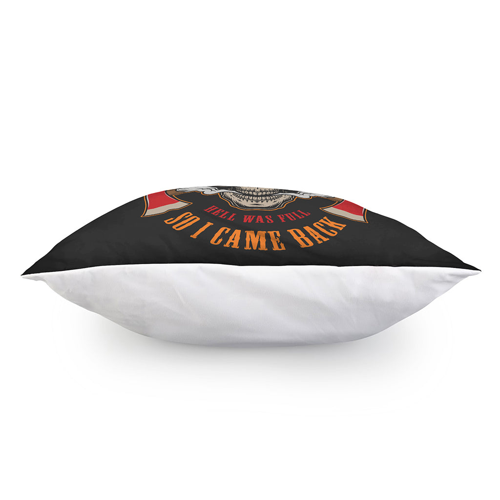 Firefighter Department Skull Print Pillow Cover