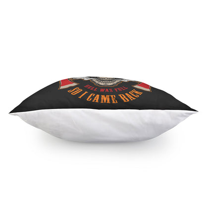 Firefighter Department Skull Print Pillow Cover