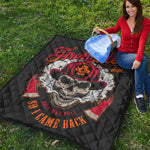 Firefighter Department Skull Print Quilt