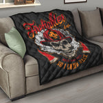 Firefighter Department Skull Print Quilt