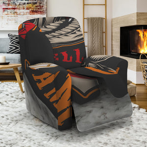 Firefighter Department Skull Print Recliner Slipcover