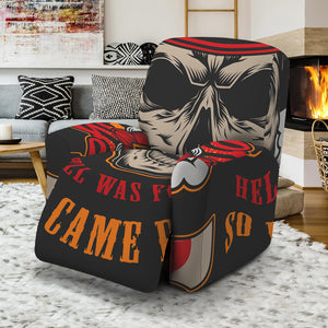 Firefighter Department Skull Print Recliner Slipcover