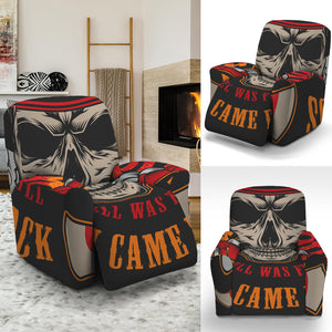 Firefighter Department Skull Print Recliner Slipcover