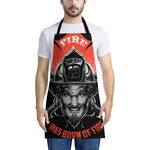 Firefighter Devil Print Apron