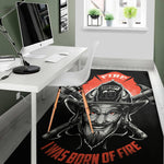 Firefighter Devil Print Area Rug