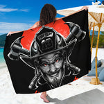 Firefighter Devil Print Beach Sarong Wrap