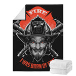Firefighter Devil Print Blanket