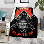 Firefighter Devil Print Blanket
