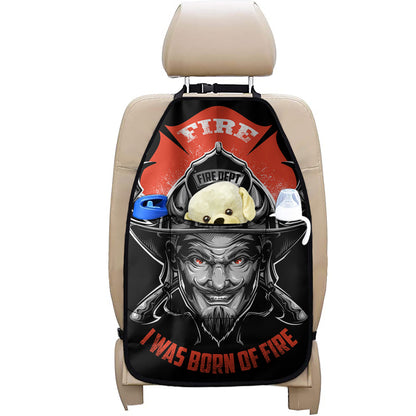 Firefighter Devil Print Car Seat Organizers