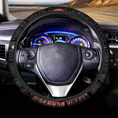 Firefighter Devil Print Car Steering Wheel Cover