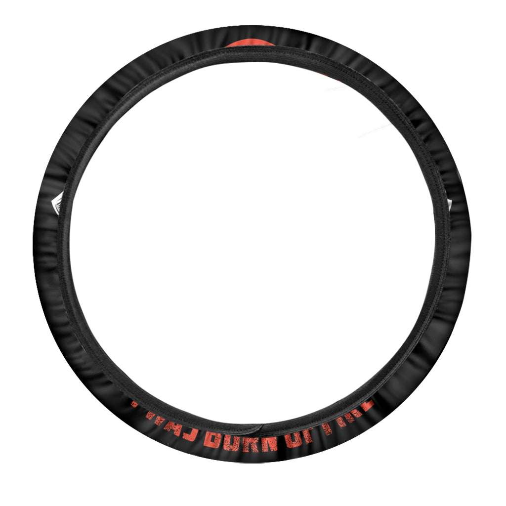 Firefighter Devil Print Car Steering Wheel Cover