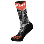 Firefighter Devil Print Crew Socks