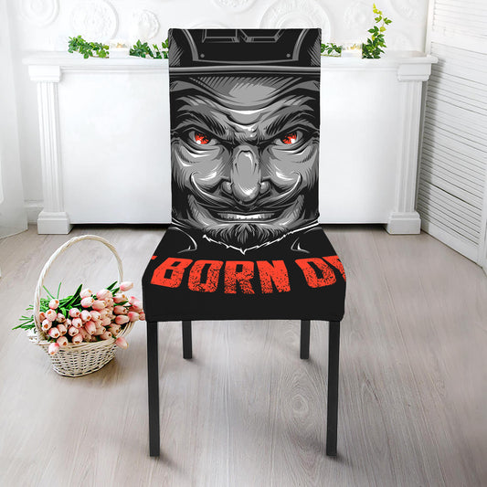 Firefighter Devil Print Dining Chair Slipcover