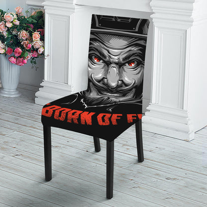 Firefighter Devil Print Dining Chair Slipcover