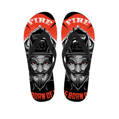 Firefighter Devil Print Flip Flops
