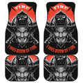 Firefighter Devil Print Front and Back Car Floor Mats