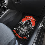 Firefighter Devil Print Front Car Floor Mats