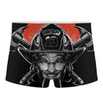 Firefighter Devil Print Men's Boxer Briefs