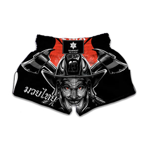 Firefighter Devil Print Muay Thai Boxing Shorts