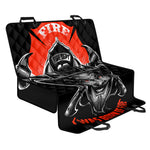 Firefighter Devil Print Pet Car Back Seat Cover