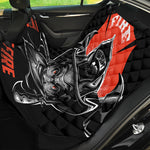 Firefighter Devil Print Pet Car Back Seat Cover