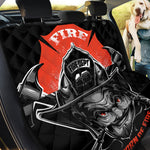 Firefighter Devil Print Pet Car Back Seat Cover