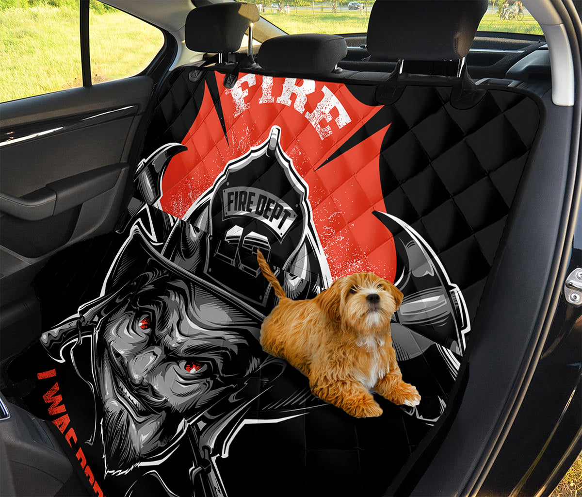 Firefighter Devil Print Pet Car Back Seat Cover