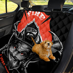 Firefighter Devil Print Pet Car Back Seat Cover