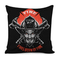 Firefighter Devil Print Pillow Cover