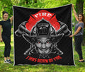 Firefighter Devil Print Quilt
